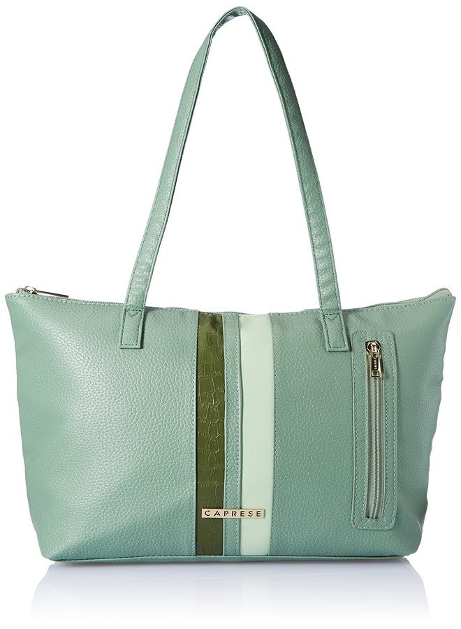 كابريس حقيبة حمل كبيرة الحجم من كابريس للنساء، طراز إيرينا تي، لون أخضر باهت - Image 1